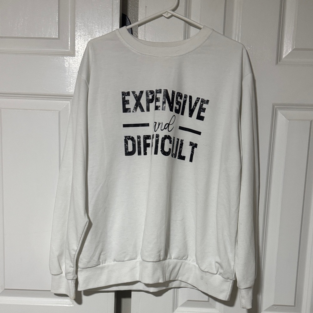 White Graphic Sweatshirt